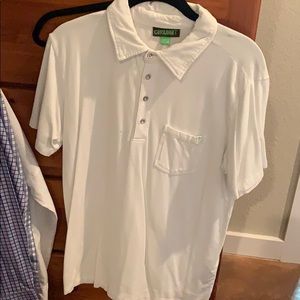 White Cariloha bamboo polo medium